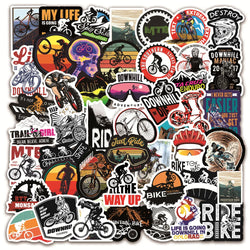 Mountain Bike Graffiti Stickers Waterproof Decals for Laptop, Guitar, Luggage, Skateboard, Car, Kids Toys (10/30/50/100PCS) (ONLINE ORDER ONLY)