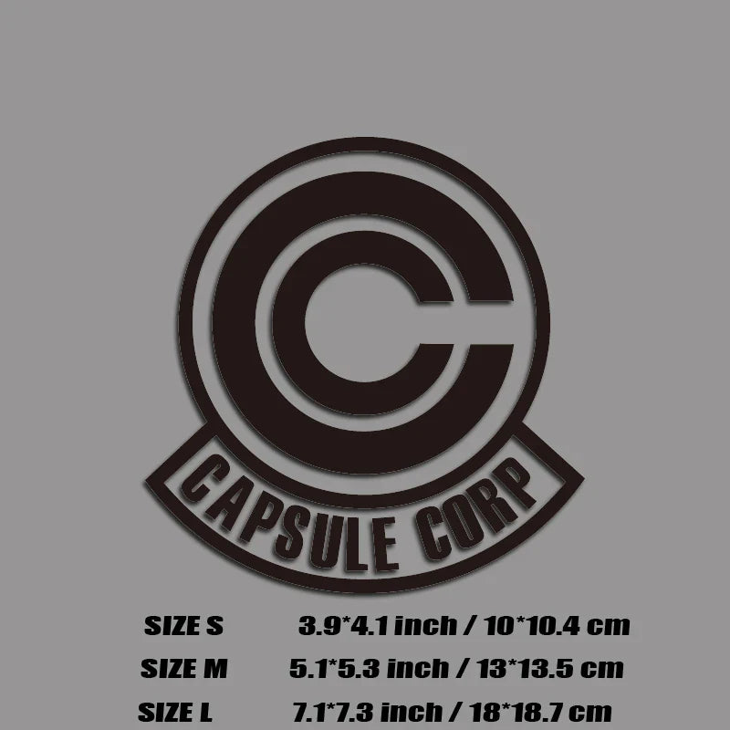 CAPSULE CORP DECAL,bulma logo,anime cartoon decal,high quality sticker for cars trucks !For a Unique look! (ONLINE ORDER ONLY)