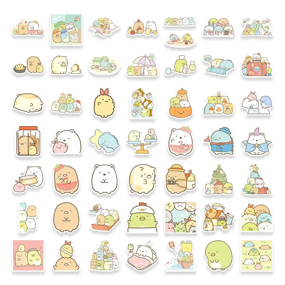 Kawaii Cute Cartoon Sumikko Gurashi Sticker DIY Toy Gift Decorative Graffiti Decal for Phone Luggage Laptop Scrapbook Waterproof (ONLINE ORDER ONLY)