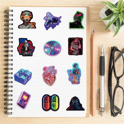 50PCS Cool Punk Art Stickers Aesthetic Laptop Phone Sticker DIY Motorcycle Luggage Car Skateboard Toy (ONLINE ORDER ONLY)