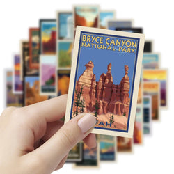 10/30/50pcs Cute Cartoon World Landmarks Aesthetic Poster Stickers  Decals Notebook Skateboard Laptop Phone Decoration Sticker (Online Order Only)