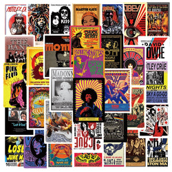Rock Music Concert and Touring Band Poster Sticker Pack (ONLINE ORDER ONLY)