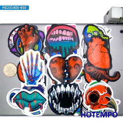 20/30/50Pieces Horror Art Zombie Monster Skull Devil Halloween Stickers for Motorcycle Car Bike Skateboard Phone Laptop Sticker (Online Order Only)