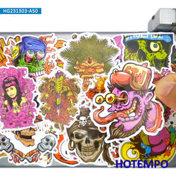 20/30/50Pieces, Monster Stickers, Zombie Demon Witch Skeleton Cthulhu, Retro Gothic, for DIY Creative Decoration, Funny Sticker (ONLINE ORDER ONLY)