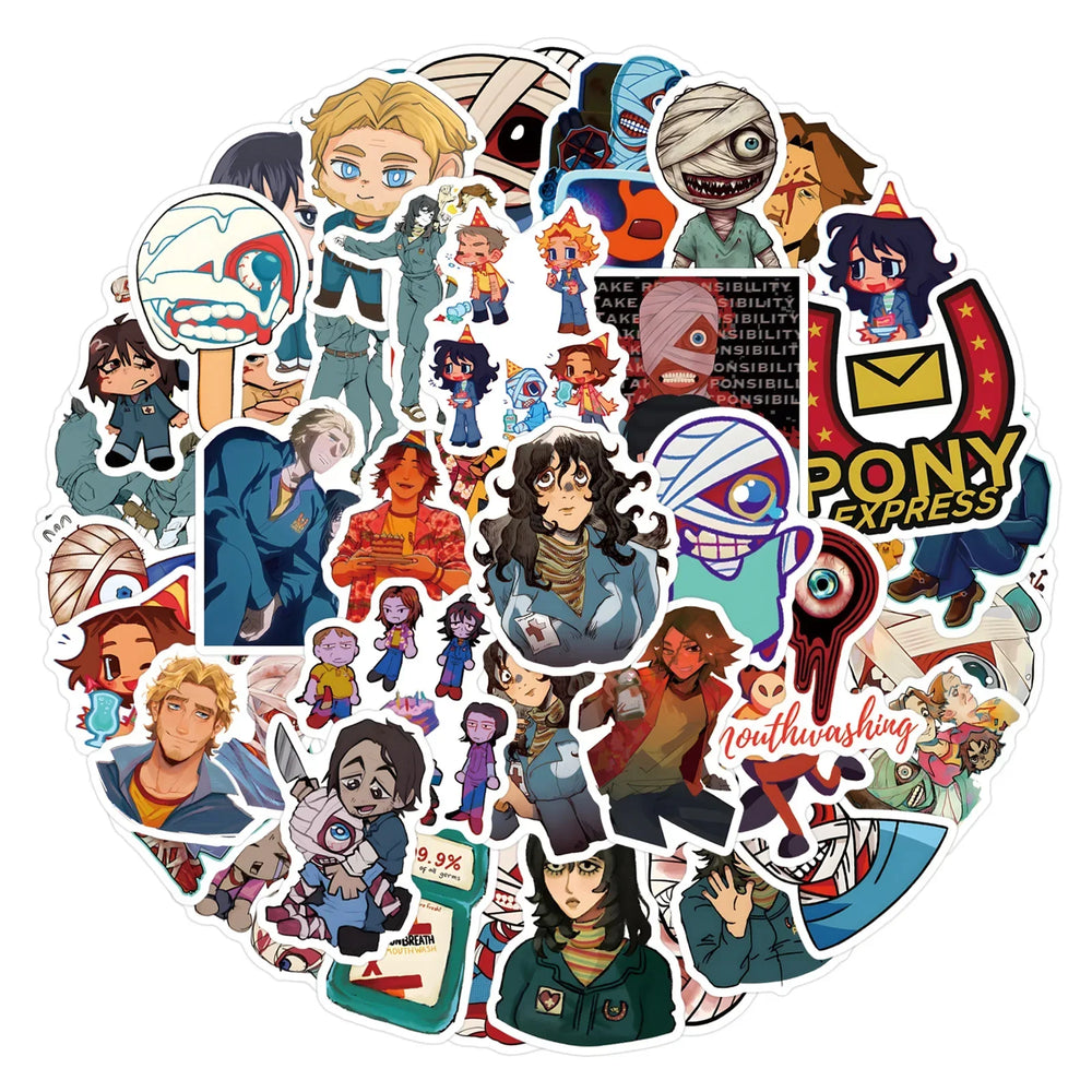 Mouthwashing Horror Game Cartoon Graffiti Stickers Decals for Fridge Laptop Phone Guitar Car Bike (Online Order Only)