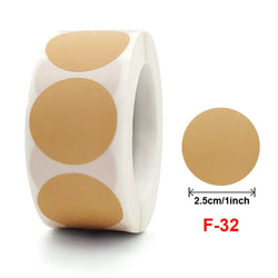 500/1000pcs/ roll Color Dot Stickers Removable 1.3cm Chroma Label for Inventory Organize,File Classification Stationery Sticker (Online Order Only)