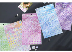 1pcs Cute Colorful Bubble Series Stickers Ins Basis Dot Laser Decoration Sticker Diary Scrapbooking DIY Album Kawaii Stationery (ONLINE ORDER ONLY)