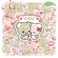 Sugar Cubs Stickers Cute Couple Funny DIY Gift Decal Pack Stickers for Phone Laptop scrapbook sports bottle Luggage Waterproof (ONLINE ORDER ONLY)