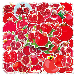 10/50Pcs Autumn Pomegranate Stickers Decoration Adhesive Sticker DIY Laptop Phone Decal Accessories Stickers (ONLINE ORDER ONLY)