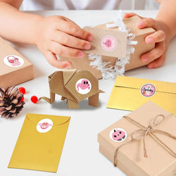 500pcs/Roll Pink Halloween Cartoon Sealing Sticker DIY PVC Laptop Decals Decoration Stiker Reward Gift Toys (ONLINE ORDER ONLY)