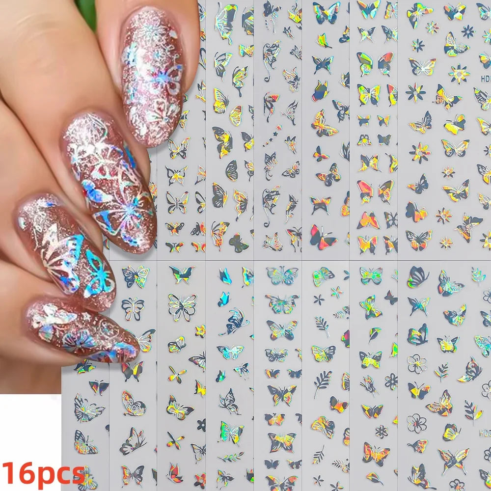 12 Sheets Valentines Nail Stickers Red Heart Nail Art Sticker Decal Solid Hollow Heart 3D Self-Adhesive Design Nail Art Supplies (ONLINE ORDER ONLY)