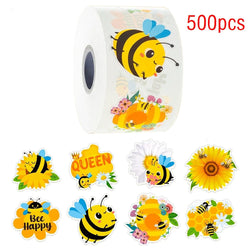 100-500pcs Cartoon Bee Stickers Cartoon Animal Reward Stickers Children DIY Handmade Gift Decoration Label Stationery Sticker (ONLINE ORDER ONLY)