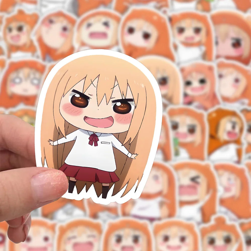 10/30/60PCS Cute Doma Umaru Stickers Anime Meme Sticker Scrapbook Luggage Laptop Guitar Car Bike Skatebaord Decals Catoon Toy (Online Order Only)