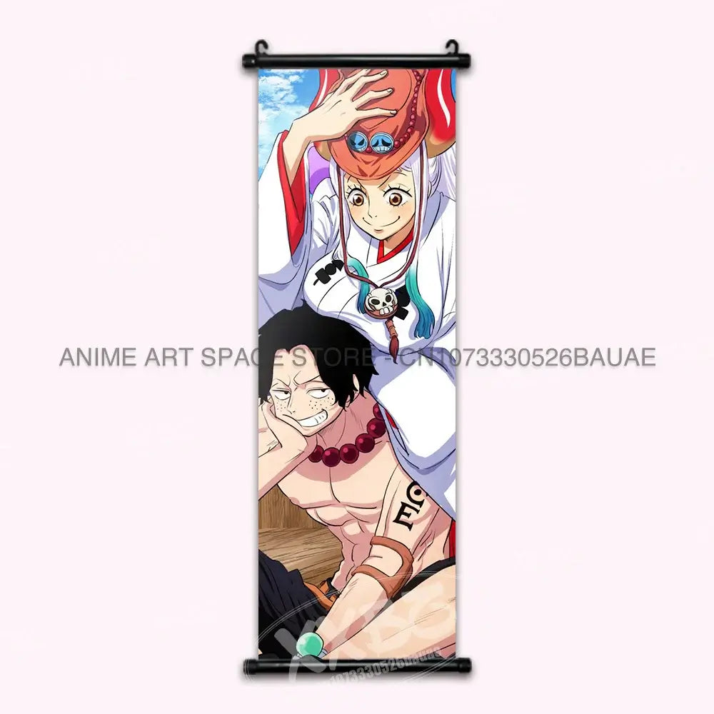 One Piece Hanging Painting Luffy Ace Sabo Shanks Wall Art (ONLINE ORDER ONLY)