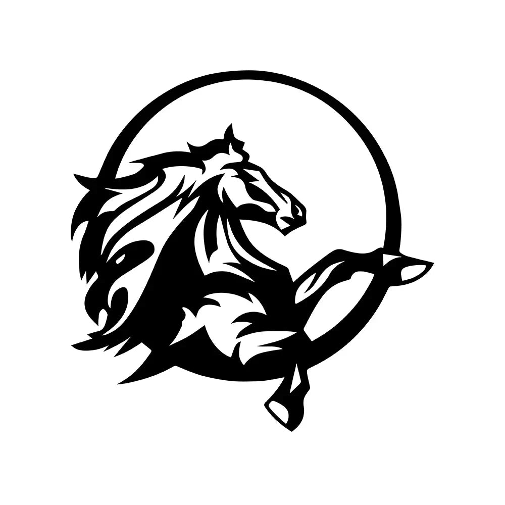Fashion Wild Fine Horse Car Animal Sticker Car-styling Body Window Bumper Stickers Auto Decals Decorations (ONLINE ORDER ONLY)