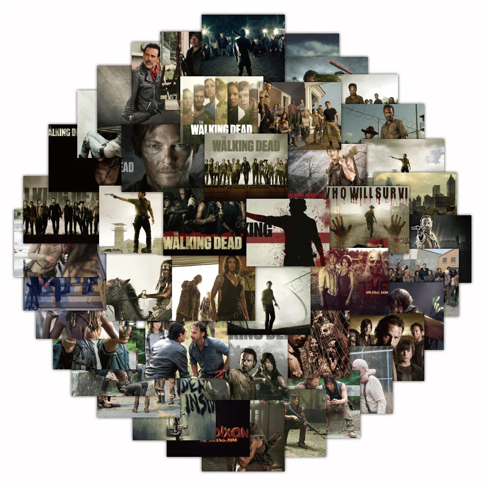 Walking Dead Stickers for Laptop, Luggage, Motorcycle, Skateboard, Kids Toys (Online Order Only)
