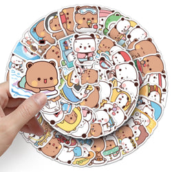 10/30/60PCS Yier Bouboo Stickers Kawaii Cartoon Decals Cute Animal Kids Toys Luggage Laptop Phone Guitar Bike Skateboard Sticker (Online Order Only)