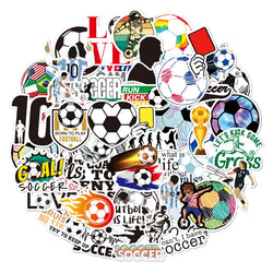 50 Pcs/Set Football Soccer Graffiti Stickers for Laptop Phone Luggage Notebook Decal Decoration Scrapbook Sticker Kids Gift (ONLINE ORDER ONLY)