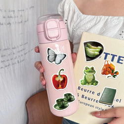 30Pcs Green Vegetables and Fruits Stickers Cute DIY Toy Gift Graffiti Decal Phone Luggage Laptop Scrapbook Waterproof Sticker (ONLINE ORDER ONLY)