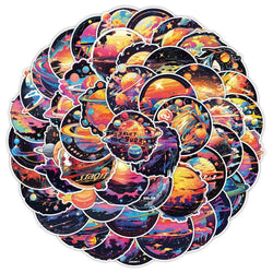Galaxy Starry Sky Stickers for Phone Laptop Luggage Skateboard Kids 10/30/50PCS (ONLINE ORDER ONLY)