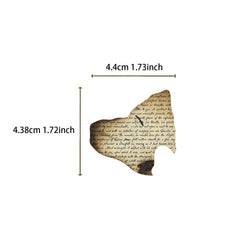 50pcs Retro Burned Phrase Stickers Vintage Fragments Decal for Notebook Envelope Skateboard Laptop Waterproof DIY Vinyl Sticker﻿ (ONLINE ORDER ONLY)