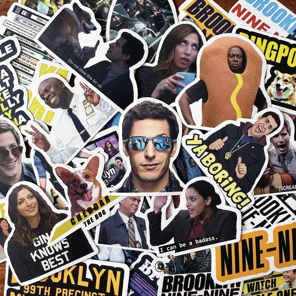 Brooklyn Nine-Nine Stickers Pack for Luggage, Laptop, Skateboard, Motorcycle (ONLINE ORDER ONLY)