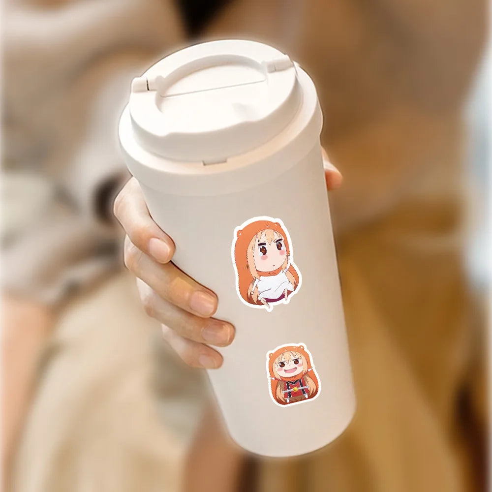 10/30/60PCS Cute Doma Umaru Stickers Anime Meme Sticker Scrapbook Luggage Laptop Guitar Car Bike Skatebaord Decals Catoon Toy (Online Order Only)