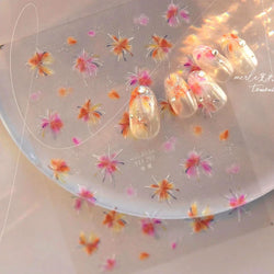 Fireworks Bloom Romantic Starry Sky Goldfish Metallics Color Gradient Self Adhesive Nail Art Stickers Halo Dyeing Manicure Decal (ONLINE ORDER ONLY)