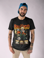 Katsuki Bakugo T-Shirt: MHA Anime Hero Manga Tee (ONLINE ORDER ONLY)