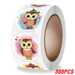 100-500pcs 1inch Cartoon Animal Children Sticker Label Thank You Cute Toy Game Sticker DIY Gift Sealing Label Decoration Supp (ONLINE ORDER ONLY)