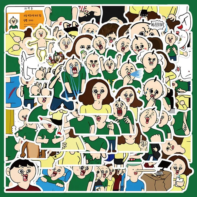 73pcs Cartoon Bang Bang Yu Zhi Graffiti Stickers for Helmet Wall DIY Decoration (Online Order Only)