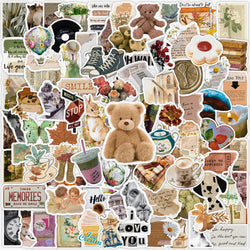Retro Vsco Graffiti Stickers Pack - Aesthetic Cartoon Decals for Skateboard, Laptop, Phone, Car (ONLINE ORDER ONLY)