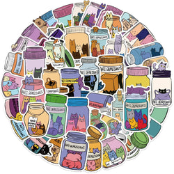 Kawaii Animal Graffiti Stickers Pack for Suitcase, Skateboard, Laptop, Phone (Online Order Only)