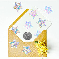 100-500pcs Holographic Silver Star Stickers For Kids Reward 1inch Foil Star Stickers Labels For Wall Crafts Classroom Supplies (ONLINE ORDER ONLY)