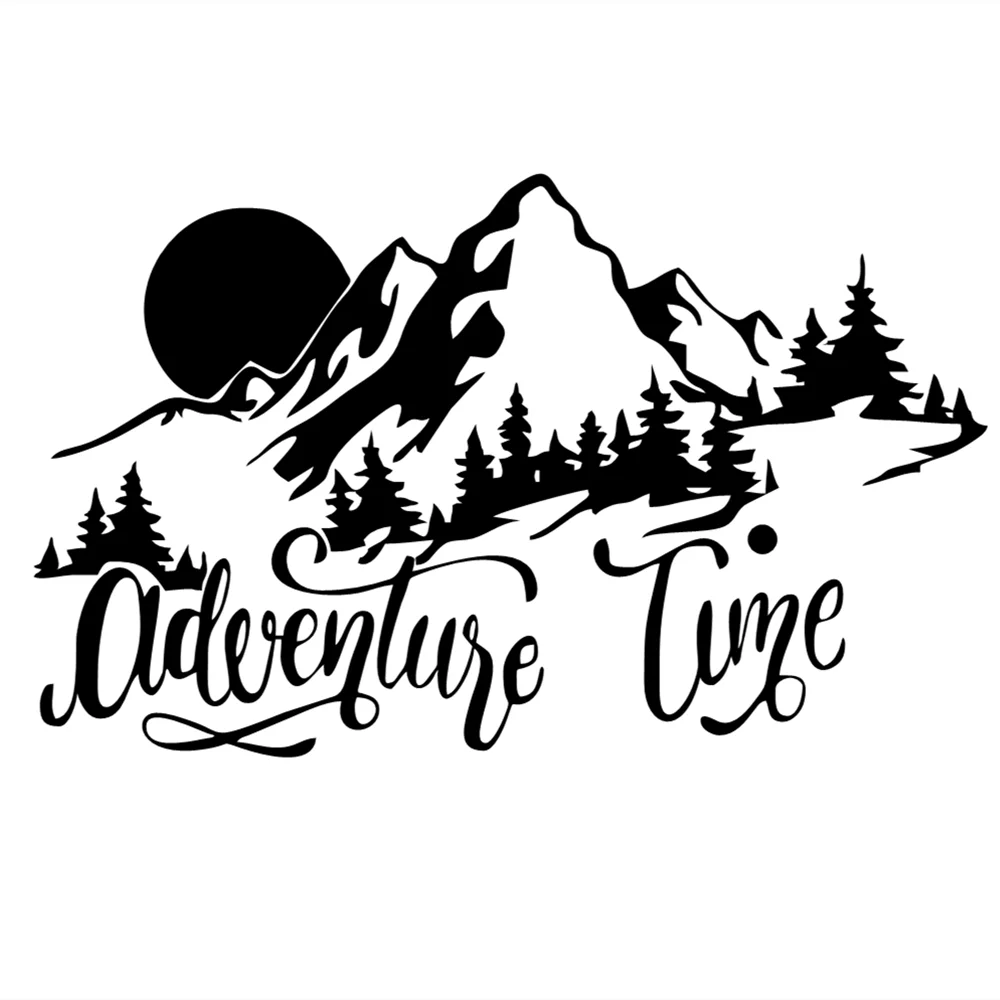 Car Adventures Mountain Decor Sticker For Camper Van SUV Motorhome Caravan RV Vanlife Decor Decal Cover Accessories Car Sticker (ONLINE ORDER ONLY)