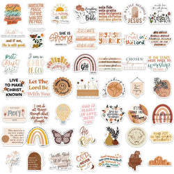 10/30/50PCS Kawaii Boho The Bible Decoration Scrapbooking Accessories PVC Sticker Aesthetic Stationery School Supplies for Kids (ONLINE ORDER ONLY)