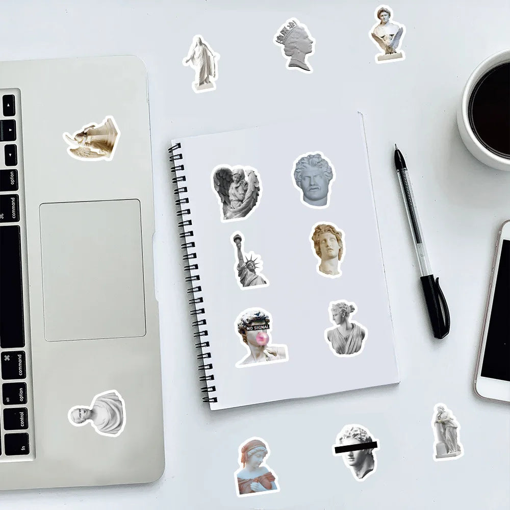 10/30/50/100PCS David Angel Art Statuary Stickers Decals Decoration DIY Waterproof Phone Laptop Fridge Guitar Car Sticker Toys (ONLINE ORDER ONLY)