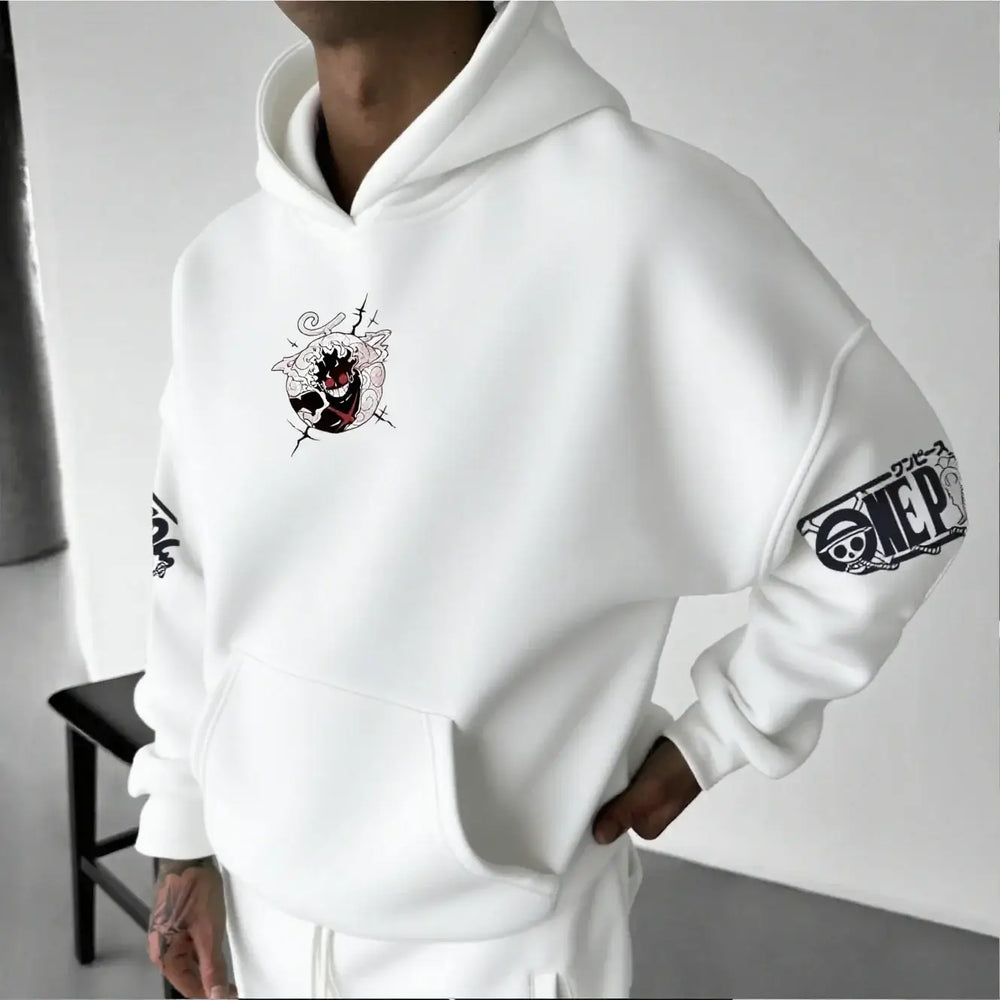 One Piece Luffy Gear 5 Nika Anime Hoodie Streetwear (ONLINE ORDER ONLY)