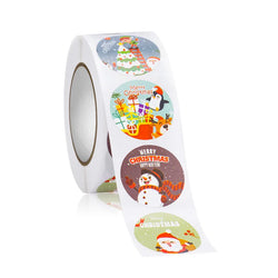 500Pcs Christmas Stickers 1inch Snowflakes Holiday Stickers Xmas Gift Label for Envelope Box Gift Decor (ONLINE ORDER ONLY)