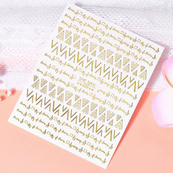 1PC Heart Love Design 3D Nail Art Sticker English Letter Self-Adhesive Slider Valentine's Day DIY Manicure Tips Accessories Tool (ONLINE ORDER ONLY)