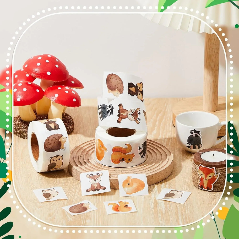 100-500pcs Cute Animals Stickers Reward Stickers For Kids For Students Motivational Gift Decoration Label Stationery Sticker (ONLINE ORDER ONLY)