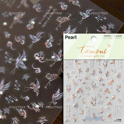 White Pink Baby Child Angel Wing Heart Bowknot Leaves Key Star Cupid's Arrow Archery Adhesive Nail Art Stickers Manicure Decals (ONLINE ORDER ONLY)