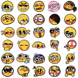 10/30/60PCS Cute Mood Yellow Sticker Aesthetic Korean Stationery Children's PVC Decoration Scrapbooking School Supplies for Kids (ONLINE ORDER ONLY)