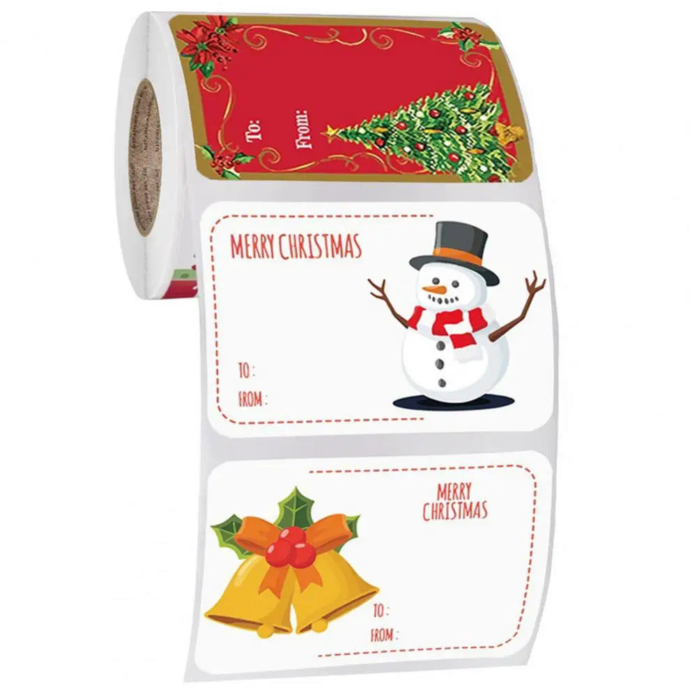 Gift Package Stickers Self-adhesive Paper Stickers Premium Christmas Gift Sticker Labels Self-adhesive for Present for Festive (ONLINE ORDER ONLY)