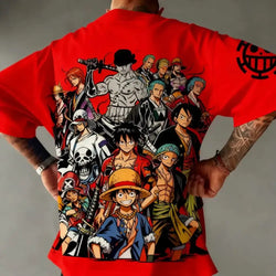 MINISO One Piece TShirt: Luffy Zoro Sanji Cotton Graphic Tee 2026 (ONLINE ORDER ONLY)