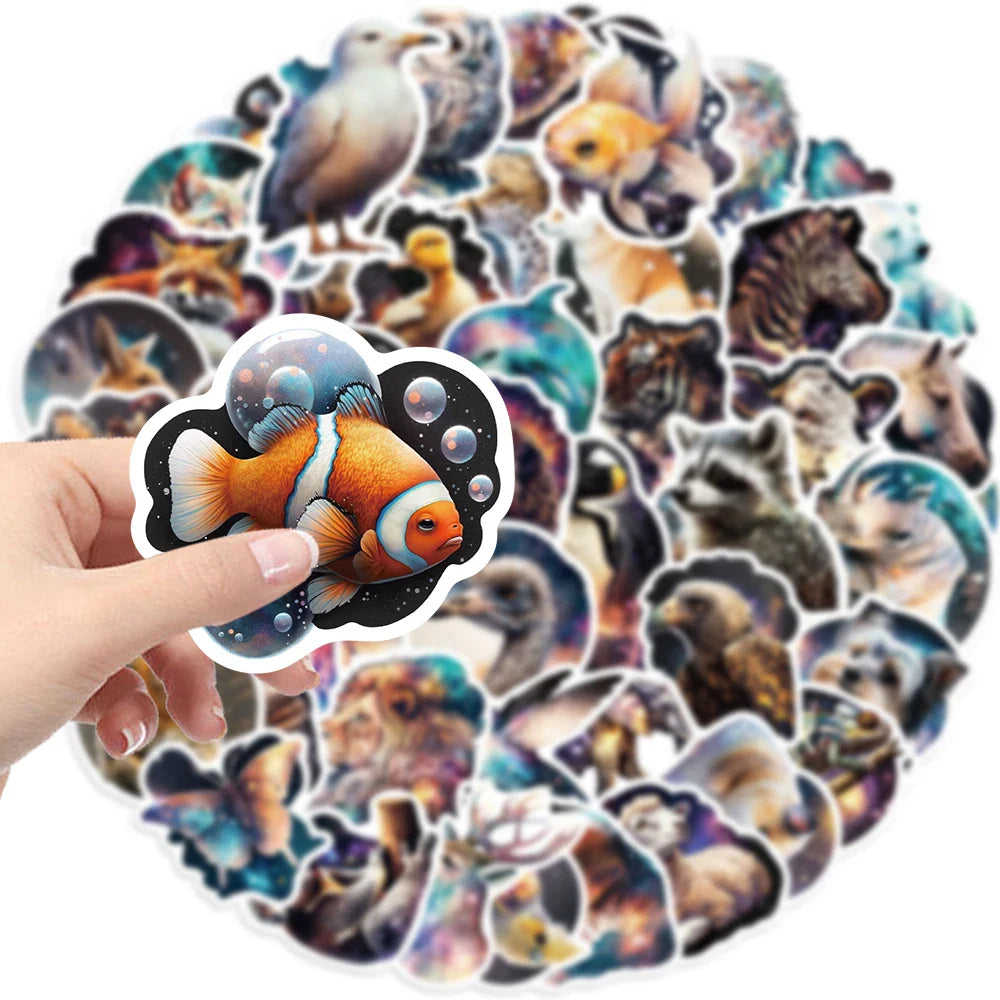 50PCS Kawaii Fantasy Animals Stickers Rabbit Bear Decals DIY Fridge Phone Luggage Guitar Wall Cute Sticker Kids Toy Gift﻿ (ONLINE ORDER ONLY)