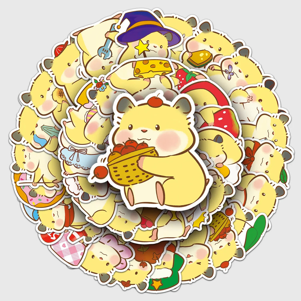Cute Bear Cartoon Graffiti Stickers for Laptop, Guitar, Skateboard, Suitcase Decoration (Online Order Only)