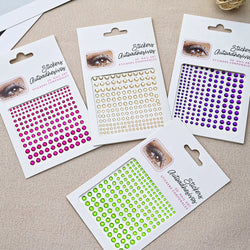 5Pcs Coloful Glitter Face Jewelry Sticker Crystal Eye Body Face Jewels Bady Makeup Tools Temporary Self-Adhesive Nail Rhinestone (ONLINE ORDER ONLY)