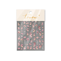 Antique Pear Blossom Peach Blossom Flower Swallow Pattern Adhesive Nail Art Stickers Spring Vibrant and Lively Manicure Decals (ONLINE ORDER ONLY)