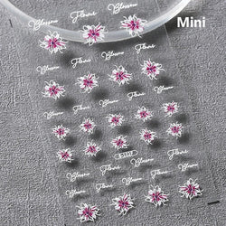 Auspicious Peach Blossom Snake Fan Flower The Spring Festival Tiger Head Adhesive Nail Art Stickers Red Lantern Manicure Decals (Online Order Only)
